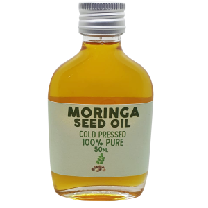Front of Moringa Oil bottle